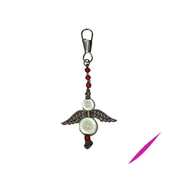 Bag Clip / Keyring: Large: Green Angel