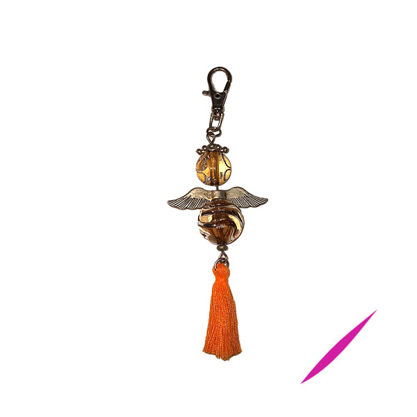 Bag Clip / Keyring: Large: Orange Angel