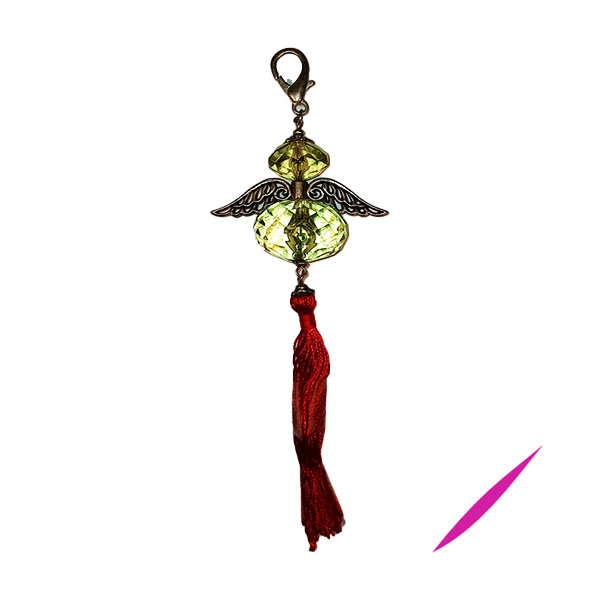 Bag Clip / Keyring: X-Large: Frozen Green Angel