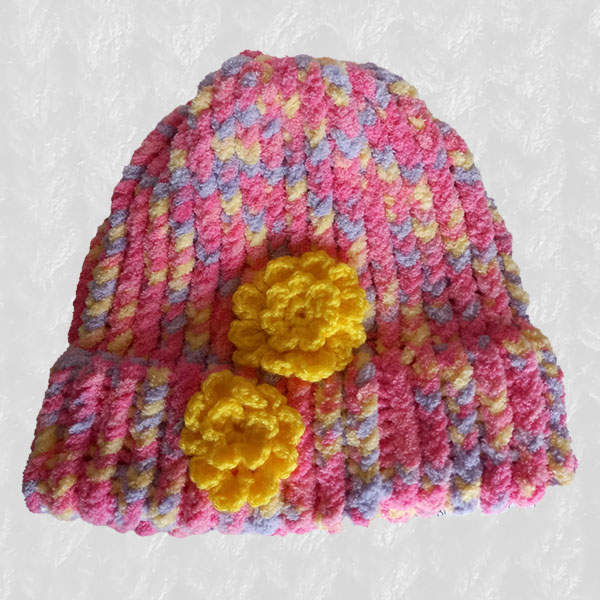 Beanie Large: Pink Spritz