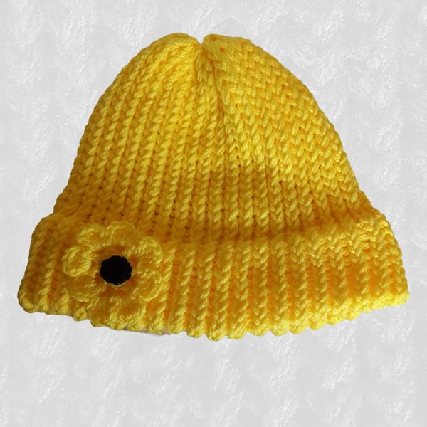 Beanie Large: Sun Flower