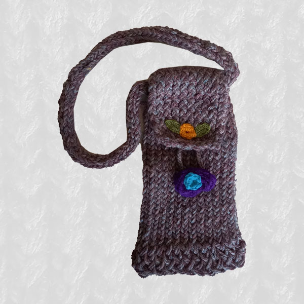 Knitted HandBag: Partridge