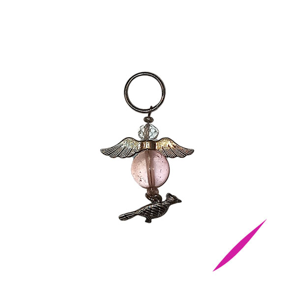 Bag Clip / Keyring: Large: Bird Guardian