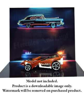 HDR0107 Printable Background- Neon Car1