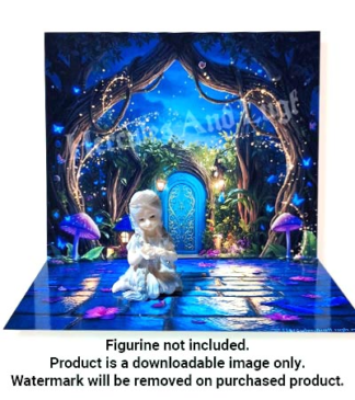 HDR0504 Printable Background - Blue Magic