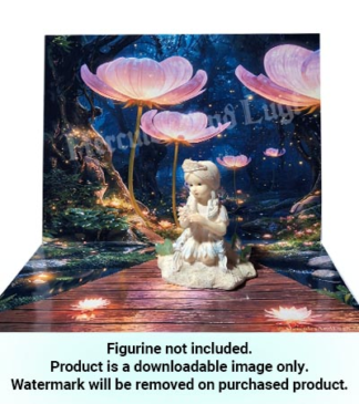 HDR0514 Printable Background - Flower sky