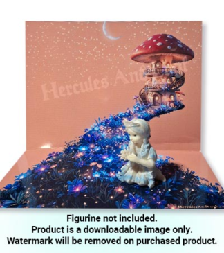 HDR0517 Printable Background - Flower ladder