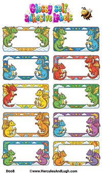 Labels Friendly Dragons