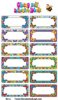 Labels Butterflies