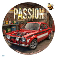 Vehicle License disk sticker Passion