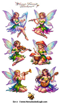 Musical Fairies: Glossy stickers
